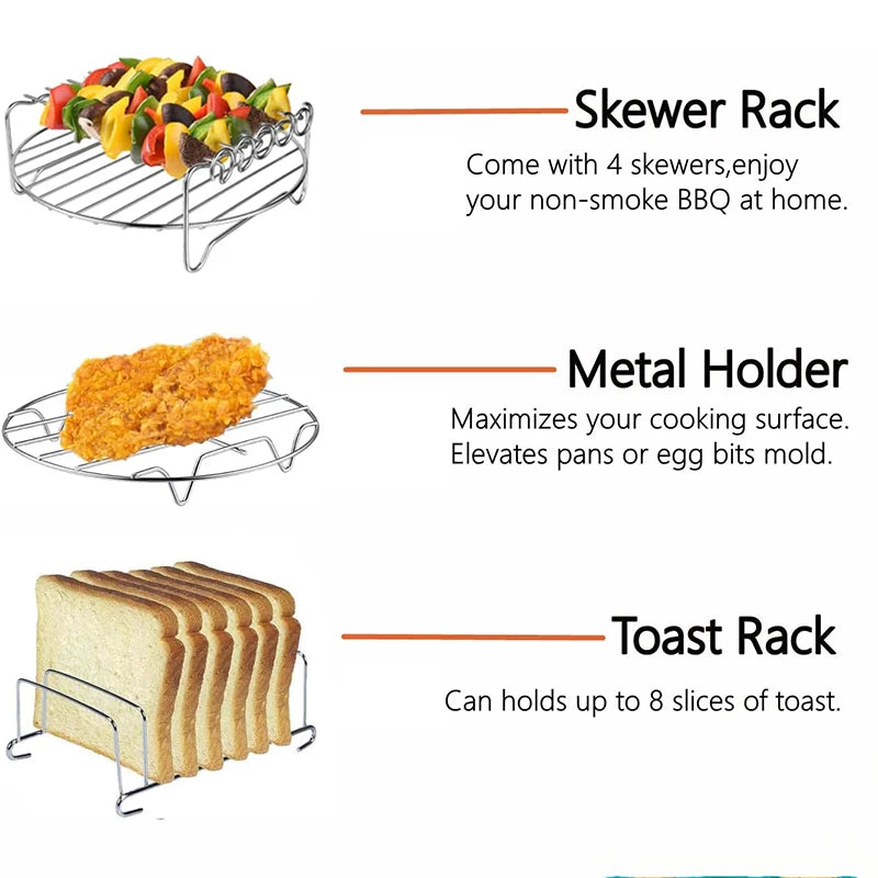 Air fryer baking rack