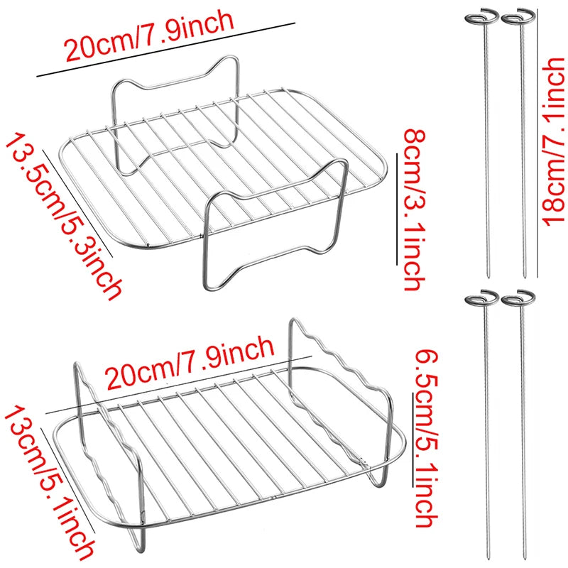 Air fryer baking rack
