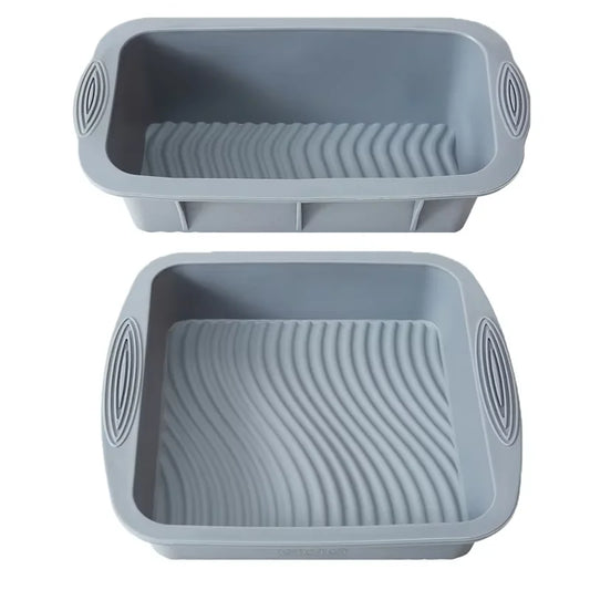 Gray Silicone Cake Pan