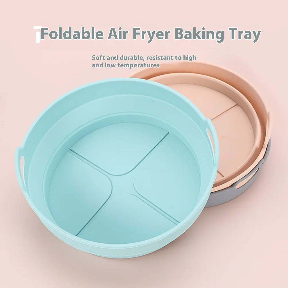 Foldable silicone air fryer liner
