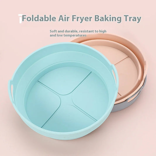 Foldable silicone air fryer liner