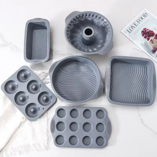Gray Silicone Cake Pan
