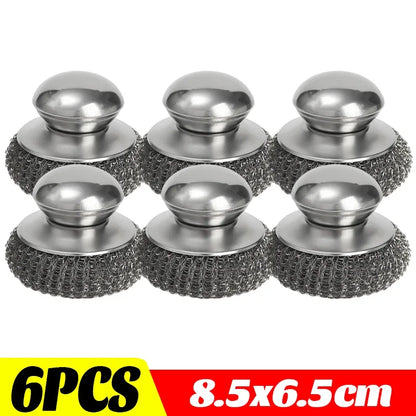 Stainless steel pot brush