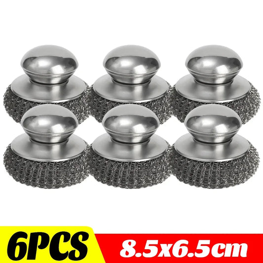 Stainless steel pot brush