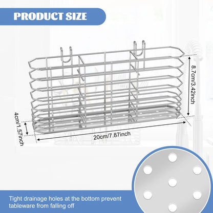 Stainless Steel Kitchen Utensil Storage Rack
