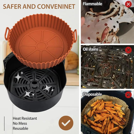 Air fryer silicone basket