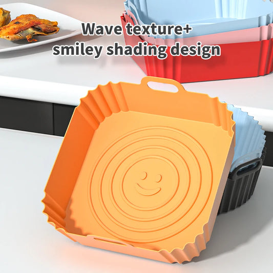 Silicone air fryer tray