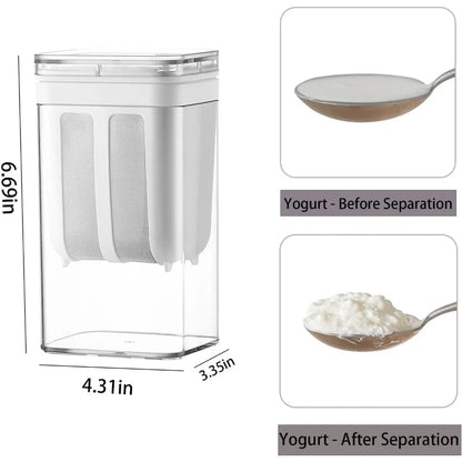 Thick yogurt filter