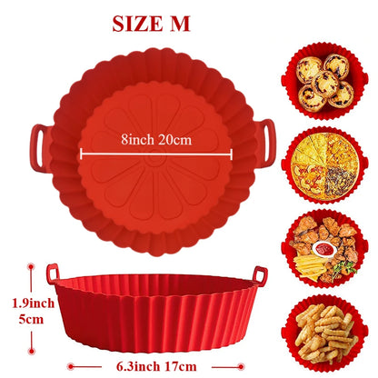 Air fryer silicone basket