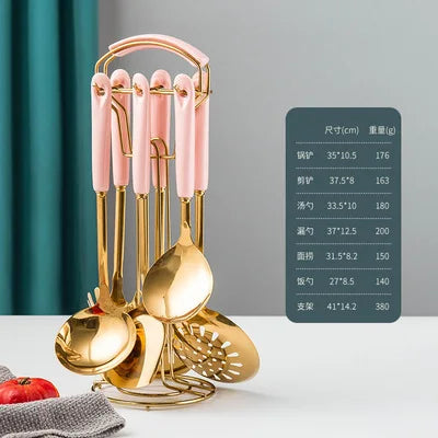 7pcs stainless steel spatula set