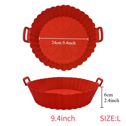 Air fryer silicone basket
