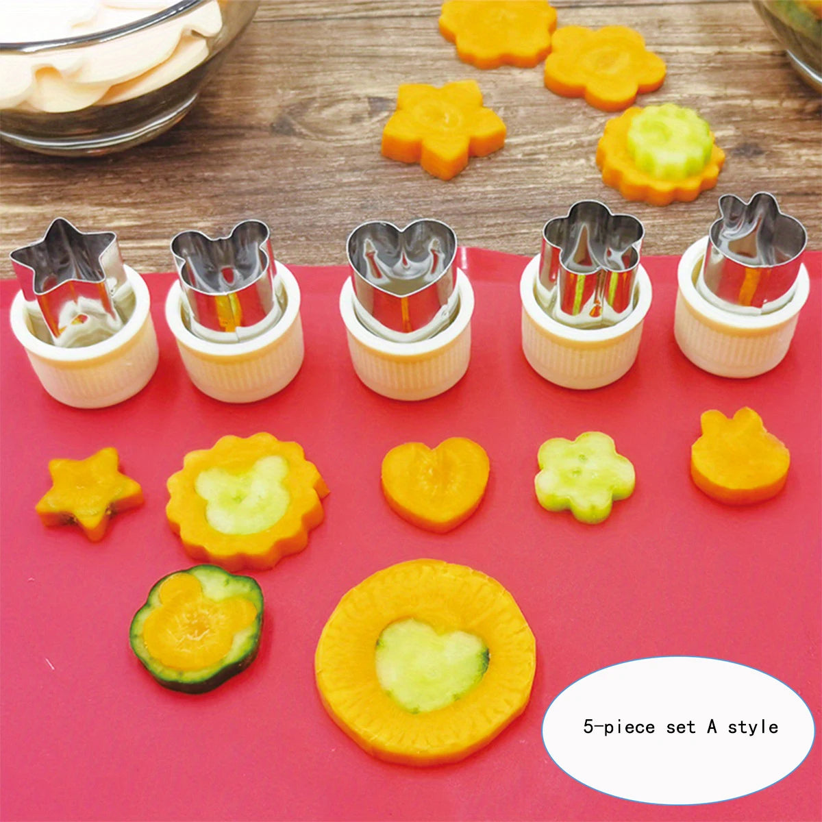 Stainless Steel Fruit & Veggie Cutting Molds