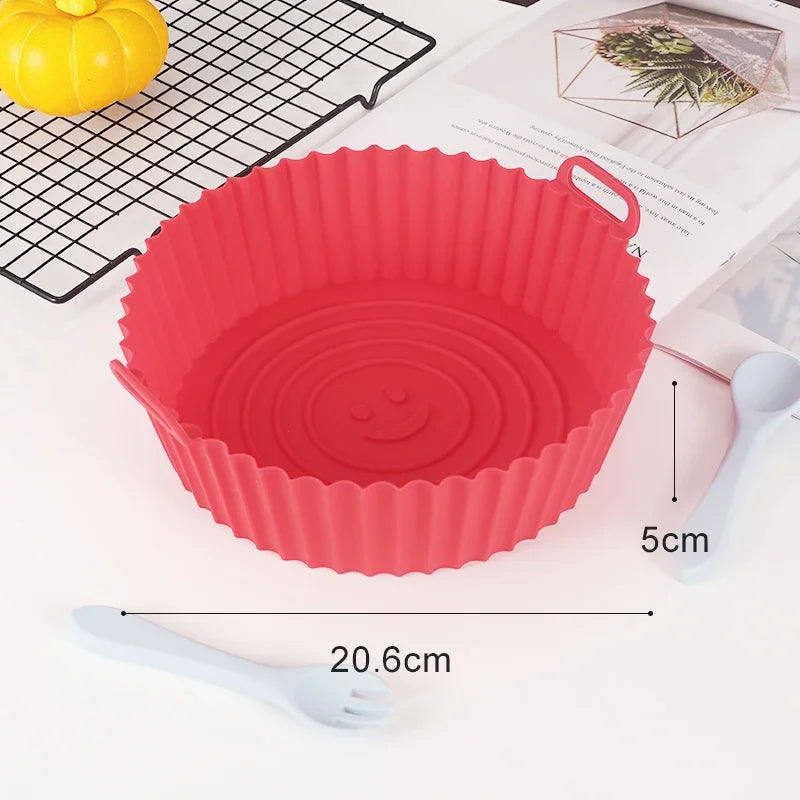 Silicone air fryer tray