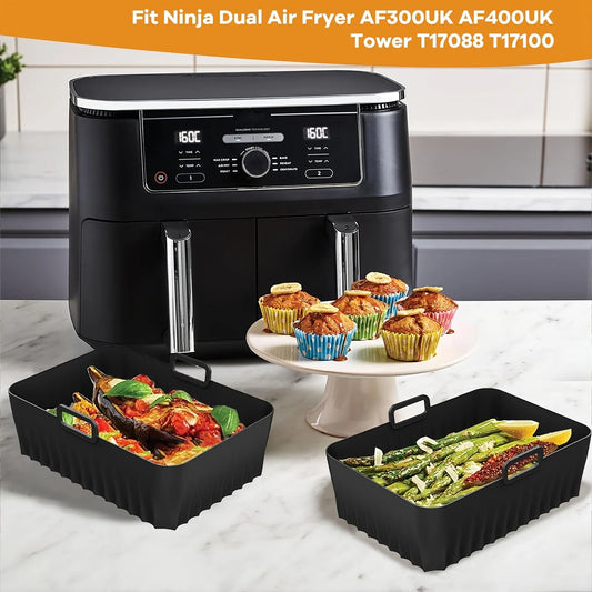 2pcs silicone air fryer liner