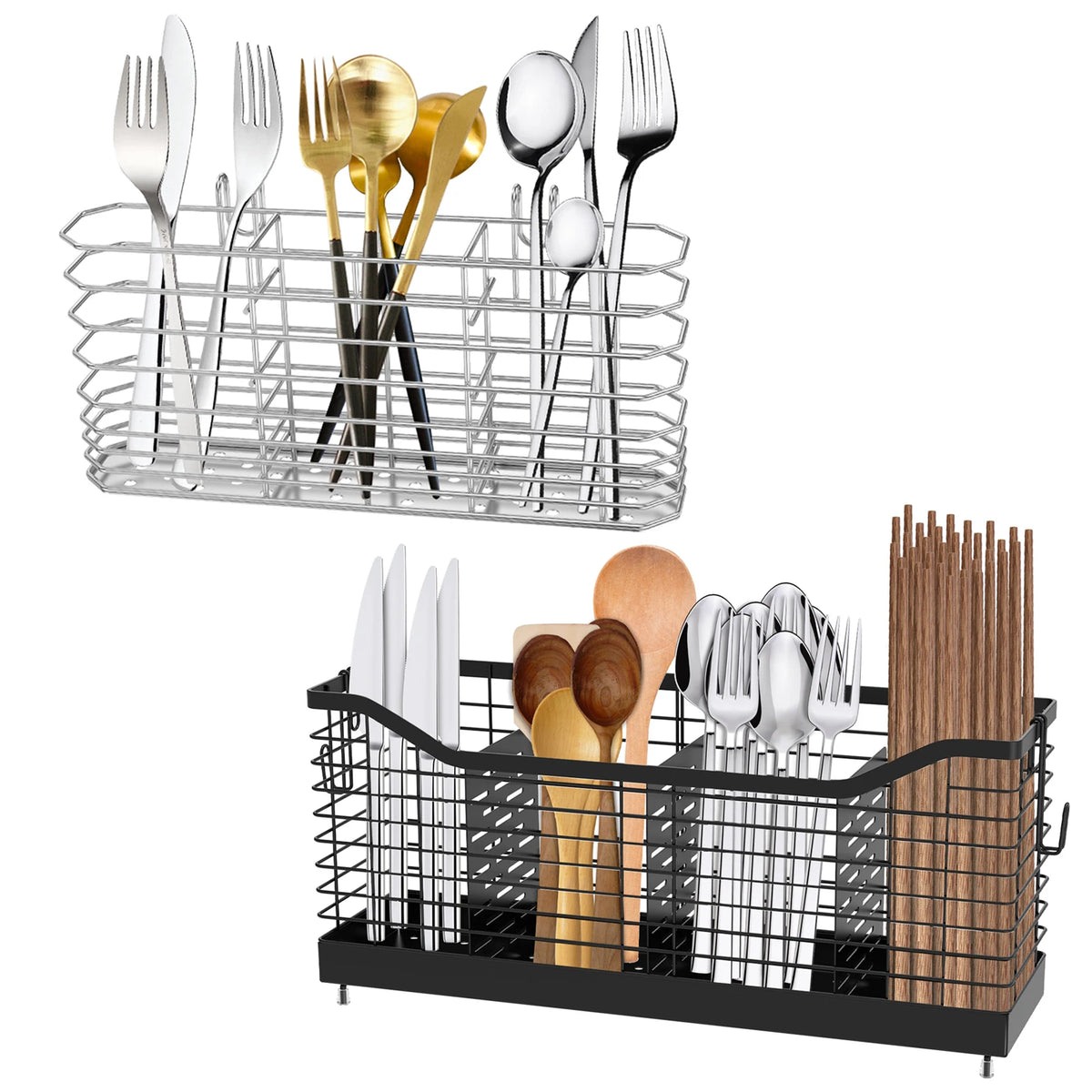 Stainless Steel Kitchen Utensil Storage Rack