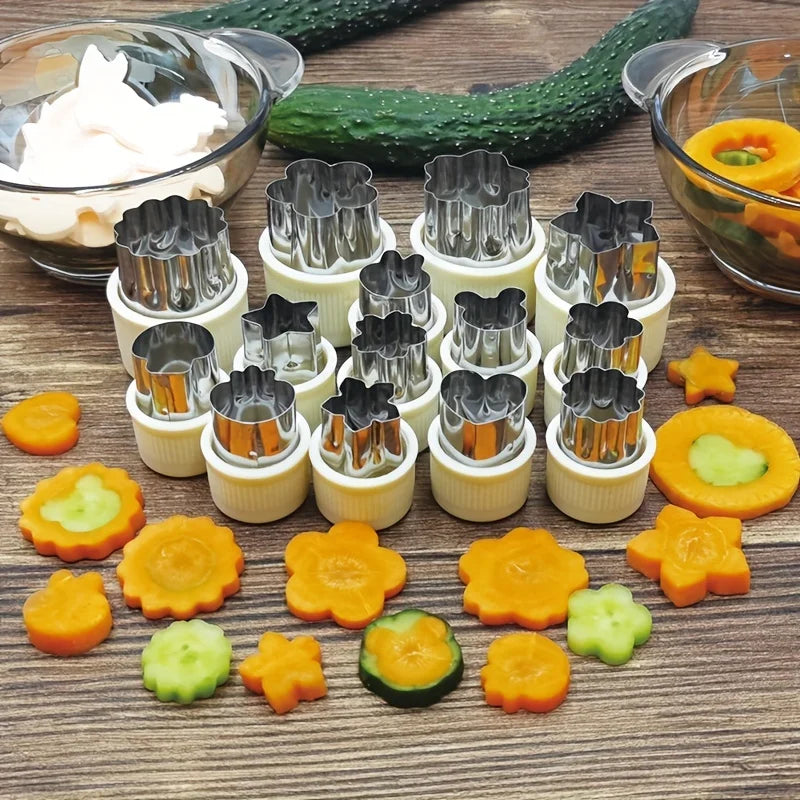 Stainless Steel Fruit & Veggie Cutting Molds