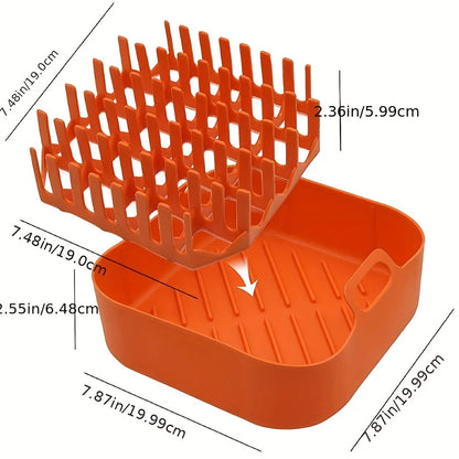 2in1 silicone microwave bacon cooker