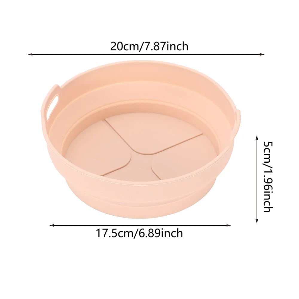 Foldable silicone air fryer liner